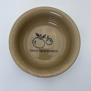 Fresh Fruit Cobbler Pottery Baking Bowl